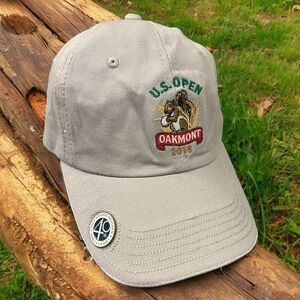 US Open 2016 Oakmont Golf Hat Cap Strap Back Adjustable USGA Includes Ball Markr
